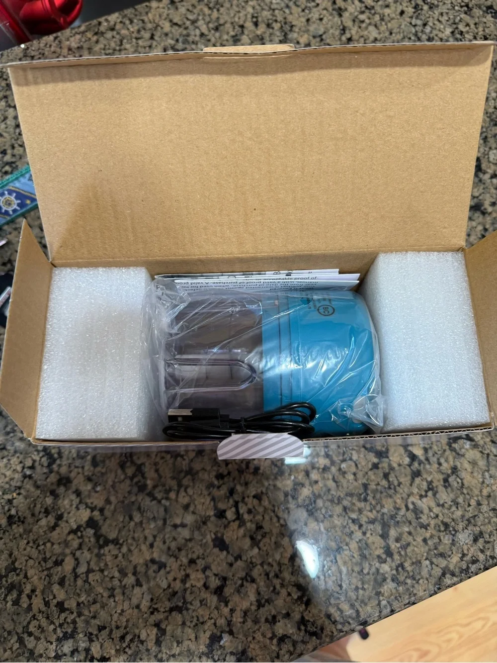 Portable Blue chopper with USB - Unbranded